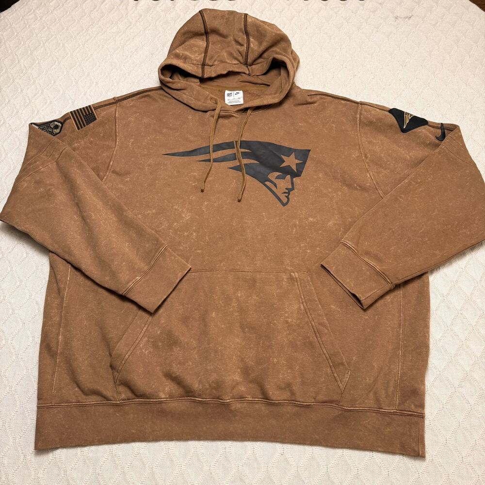 AUTHENTIC Nike New England Patriots Men's NFL Salute To Service Hoodie SIZE XXL